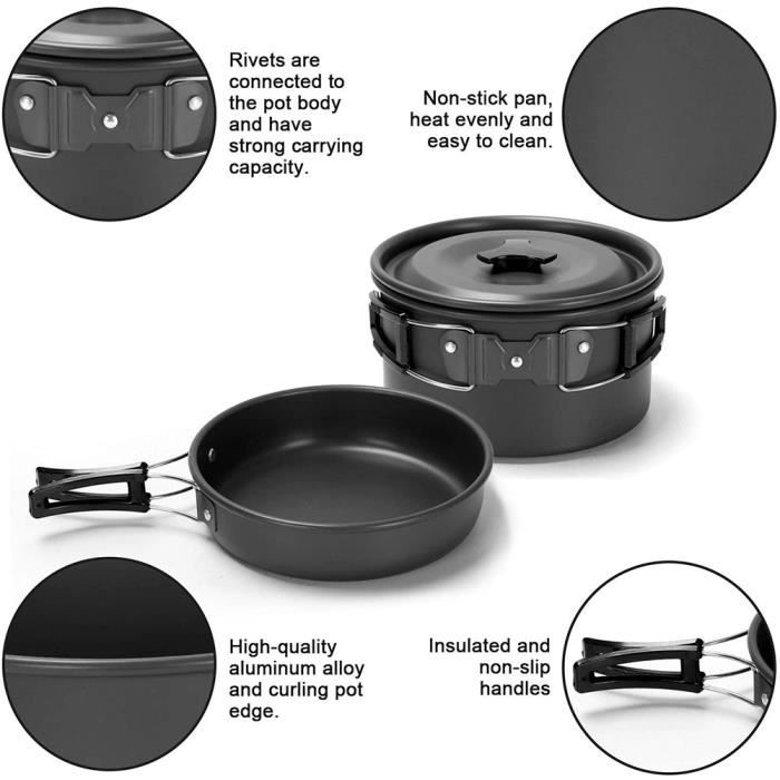 Ensemble 5 brûleurs 12800W)Cuisinière à gaz haute puissance Camping