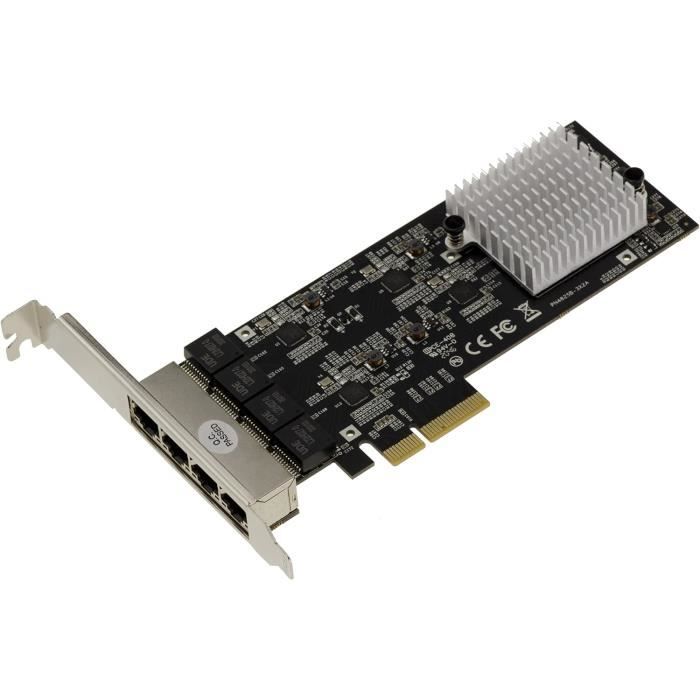 Carte Réseau Mini PCIe Gigabit Ethernet 4 Ports – KALEA-INFORMATIQUE, RJ45 10/100/1000 (neuf)