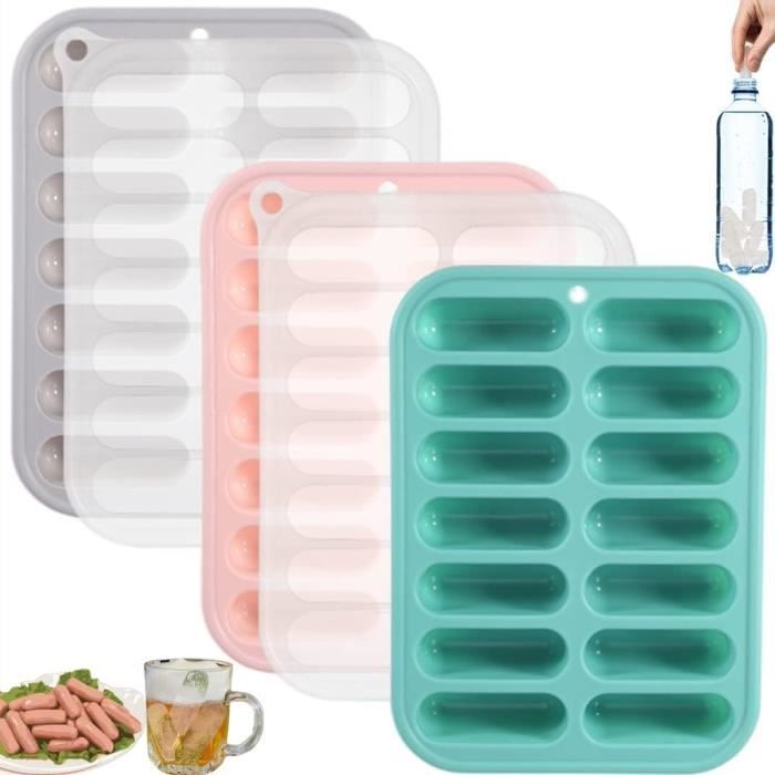 Bac À Glaçons En Silicone-Bac À Glaçons En Silicone À 8 Compartiments