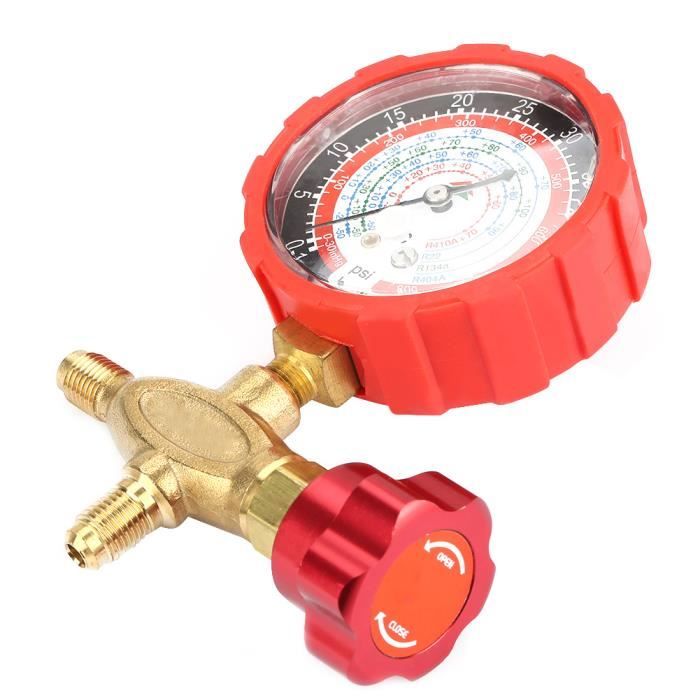 Manometre R134a Manomètre et vanne - SHIPENOPHY - 800psi - Universel - Compatible R404a ...