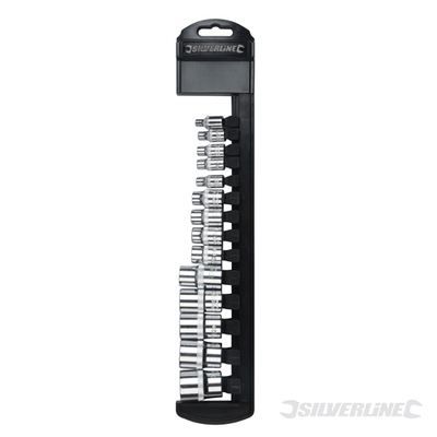 SILVERLINE Jeu de 14 douilles femelles Torx E4 E24 - vue 2
