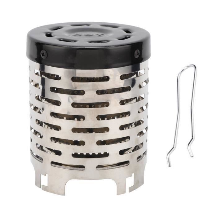 SMH LINE Réchaud à Charbon + 6 Cartouches Gaz 190g - Brûleur Portable Camping, Barbecue, Chicha - Flamme Réglable 360°