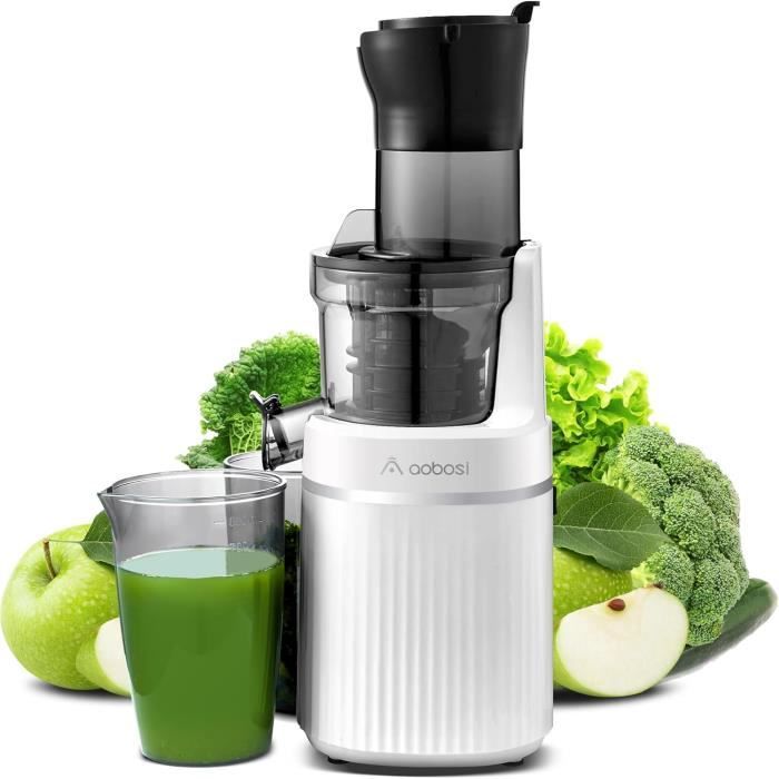 Aobosi Extracteur de Jus de Fruits et Légumes Entiers, Slow Juicer ...
