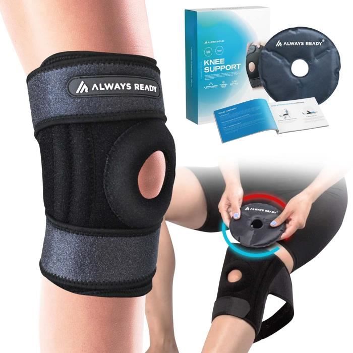 Genouillère Ajustable ONTYZZ – Manchon De Compression Avec Rotule Ouverte – Sport Et Rééducation