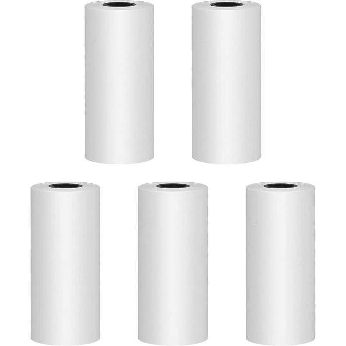 Appareil Photo Impression Papier, GuKKK 5 Rouleaux de Papier Thermique, Imprimante Photo