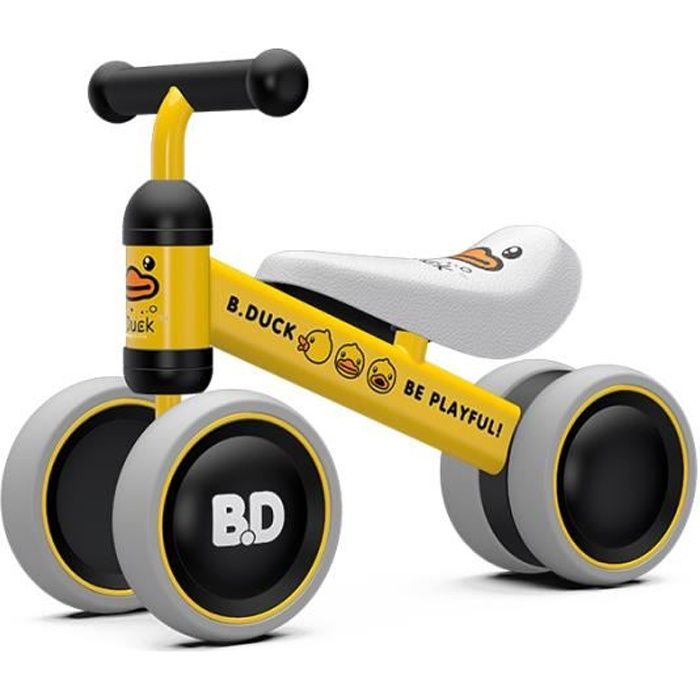 Vélo Enfant 1 an Porteur Bébé Moto Jouet Enfant 10-18 Mois Véhicule sans  Pédale Canard jaune - Cdiscount Puériculture & Eveil bébé