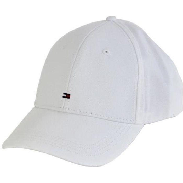 bleu jean Tommy Hilfiger Homme Drapeau Logo Baseball Cap taille unique Chapeau