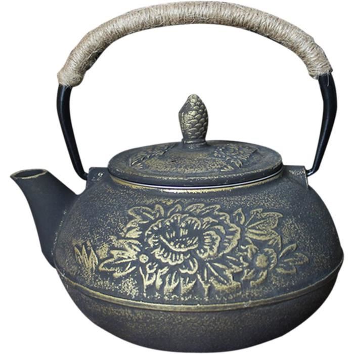 Théière En Fonte Japonais Vintage – Bouilloire Traditionnelle, Mat, Sans Marque