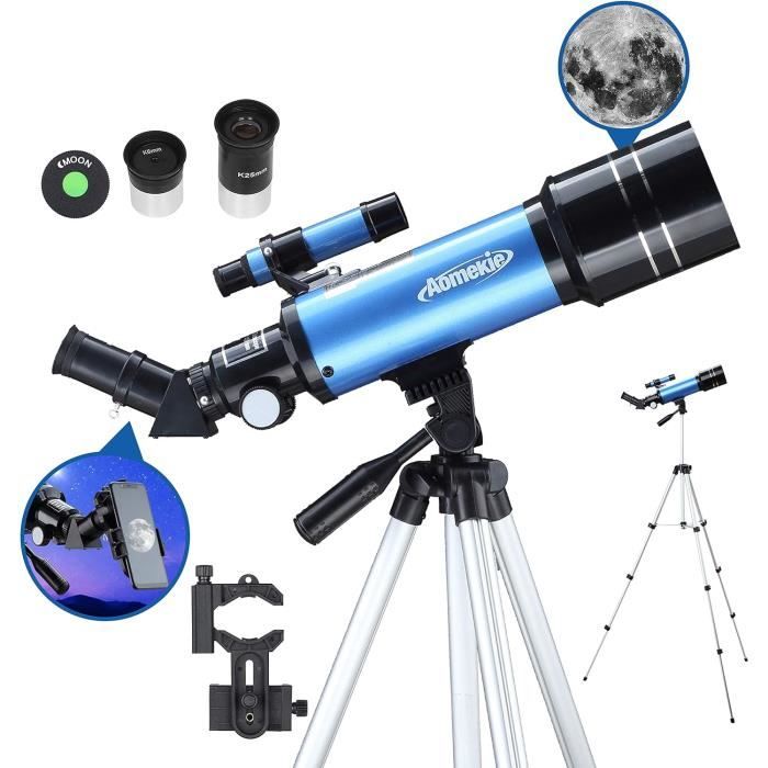 Télescope Astronomique Enfant Uverbon 90X - Trépied Réglable, Facile à Utiliser