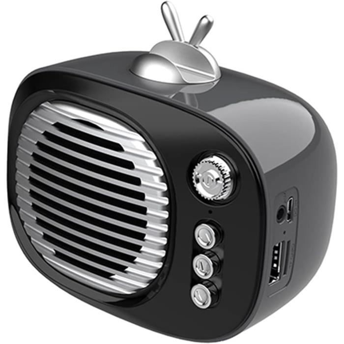 Radio Portable Vintage Bluetooth 5.0 - AM/FM/SW, Haut-Parleur 5W, Batterie 1200mAh | Rouge Rétro
