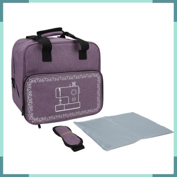 Aghi Per Macchina Da Cucire Singer Housse Machine à Coudre TMRBBesty - Tissu Oxford Noir Avec 4 Poches - Compatible Singer, Brother - Protection Poussière Sac Machine à Coudre Brother