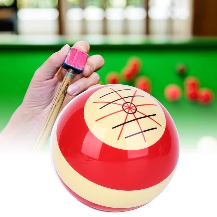 Fafeicy Boule d'entraînement billard 57.2mm bonne pratique (point rouge