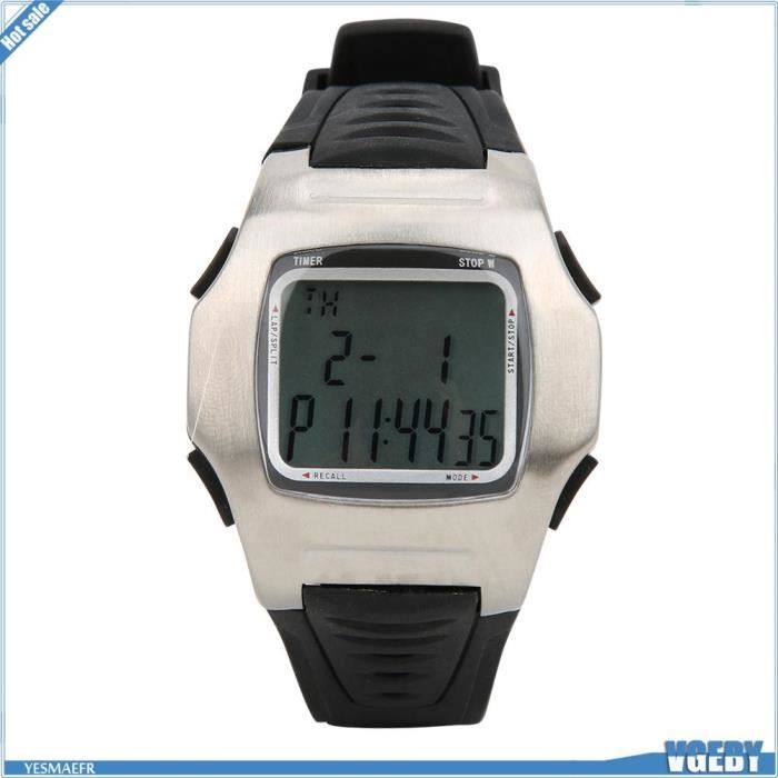 Compteur Sport Numérique Montre Chronomètre pour Football - VGEBY - Blanc - Adulte - Football