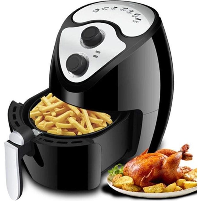 Friteuse à Air Chaud 3,6L Friteuse électrique sans Huile avec Panier  Amovible Température Réglable Noir Cuisine Automatique VINTEKY® - Cdiscount  Electroménager