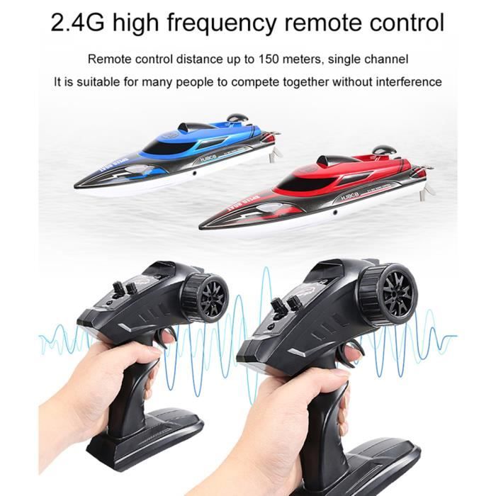 Bateau Rc Turbine Dilwe Bateau RC, Turbine De Direction Flexible 2,4 GHz Jet Bateaux Telecommande