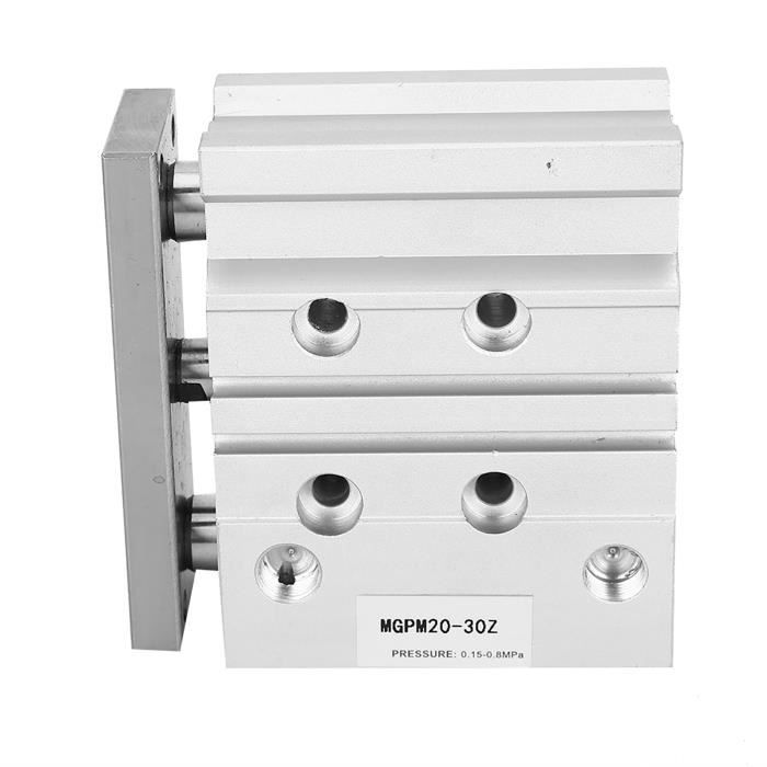 Cylindre Pneumatique Double Action Acier Inox - Alésage 25mm Course 50mm - Pression 0.1-1.0MPa