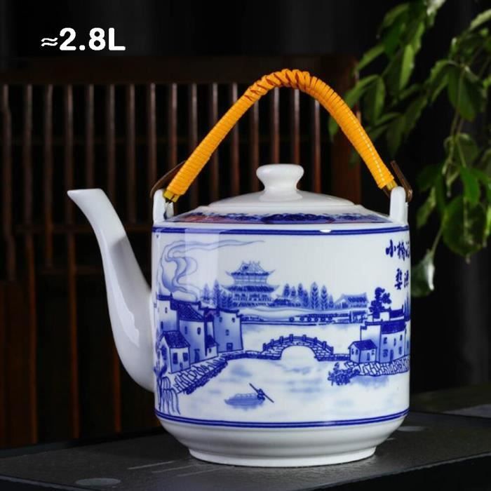 Théière / Cafetière Goblin 0256 - 1 Litre - Céramique Blanche Vintage - Occasion