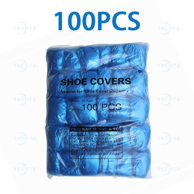 20 Paires De Couvre-Chaussures Jetables Transparents - Imperméables Et Antidérapants - 5