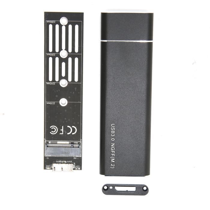 Boîtier étanche Pour SSD M.2 NVMe - Compatible 2280, 2260, 2242, 2230 - Protection Poussière Et Chocs, Rembourrage Inclus
