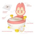 BESREY Pot d'Apprentissage Ergonomique Pot bébé Toilette enfant pour l'apprentissage de la propreté et Certification EN-71 Rose-1