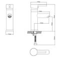 Mitigeur lavabo ROUSSEAU Dover - cartouche céramique Ø 40 mm - économie d'eau - garantie 5 ans-1