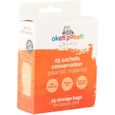Oketi poketi 25 sachets de conservation de lait orange-1