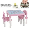 Ensemble de table et de chaise en plastique pour enfants pour enfants, bureau d'étude pour la maternelle à la maison # 1 HB044-1