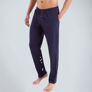Pantalon De Pyjama Homme Trigema - Long, En Jersey Coton Doux, Taille élastique, Poignets Aux Chevilles