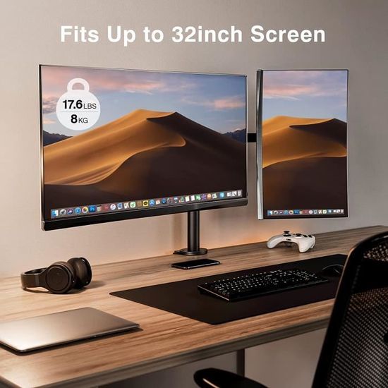 Support écran pour ordinateur - support écran de 14 à 32 pouces, Support  écran, Accessoires ergonomiques