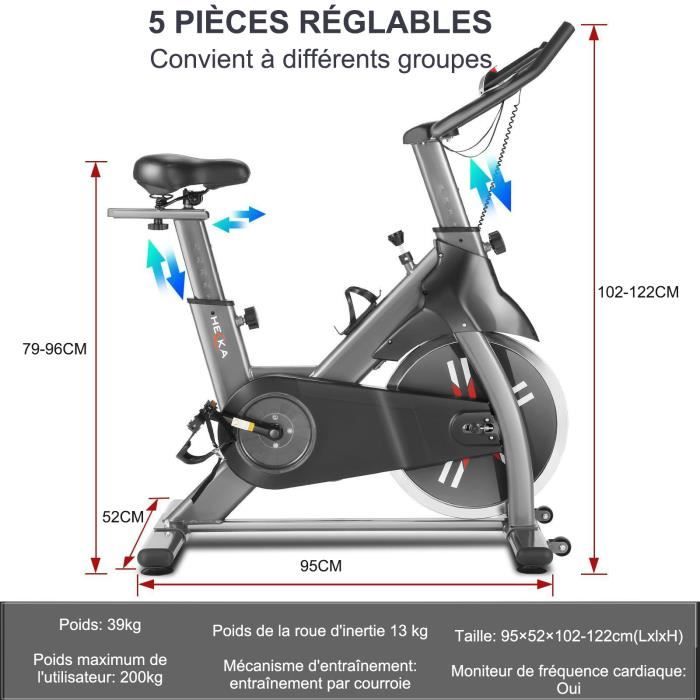 V lo d appartement Roue d inertie 13kg Charge Max 200KG V lo