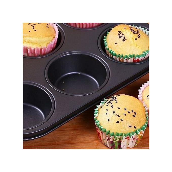 Moule à Muffins 4 Cavités En Céramique Noire – Neuf