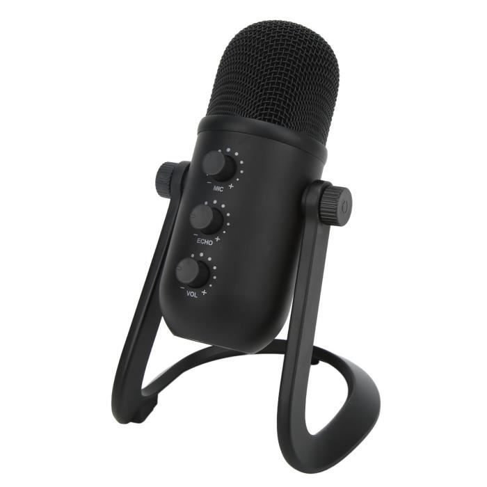 EJ.life Ordinateur Podcast Micro pour PC Microphone USB pour  L'enregistrement Support Rotatif à 360 ° Micro photo externe