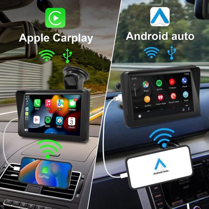 CarPlay sans Fil Android Auto, autoradio à écran Tactile 7 avec