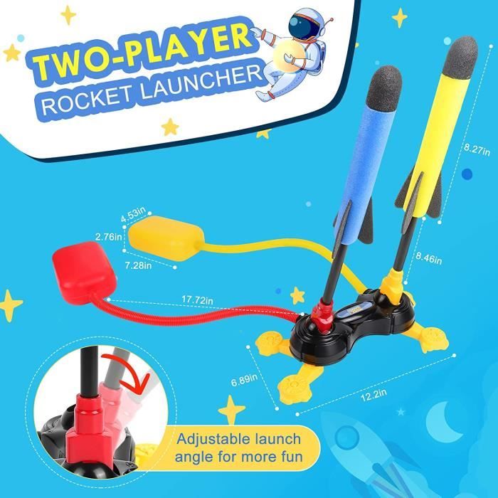 Jouets pour 6 ans Garçon, Jouet Enfant 3 Ans,Fusée Spatiale Cadeau Enfant 4  5 7 8 9 ans Jouet Lance-Roquettes, Jeux Exterieur Enfant - Cdiscount Jeux -  Jouets