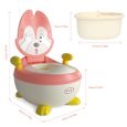 BESREY Pot d'Apprentissage Ergonomique Pot bébé Toilette enfant pour l'apprentissage de la propreté et Certification EN-71 Rose-2