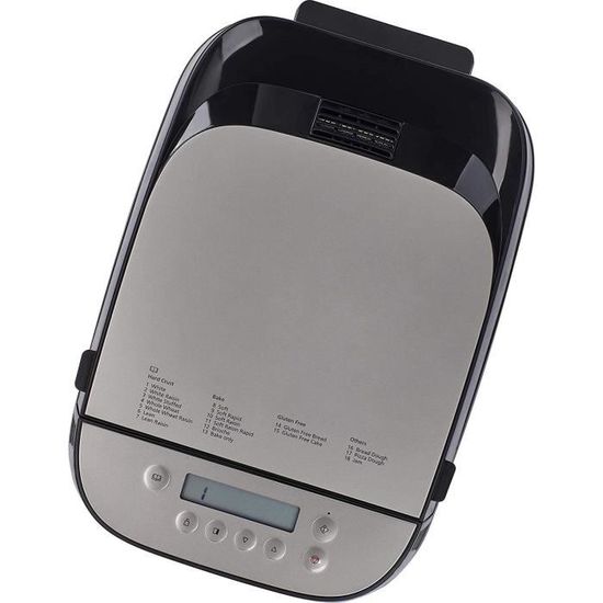 Machine à Pain COOCHEER 710W | 19 Programmes Automatiques | Pain 1-2 Lbs | Acier Inoxydable