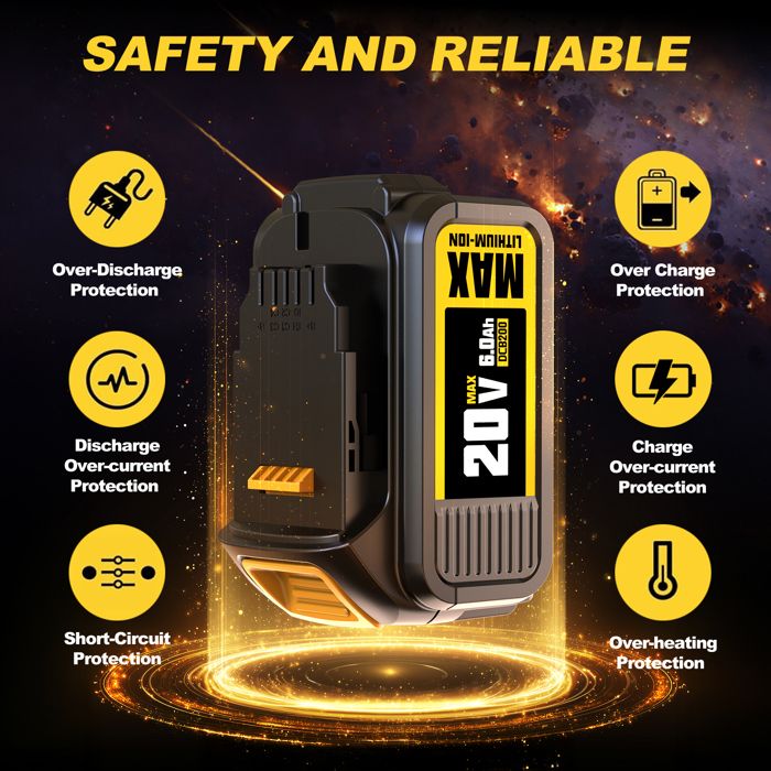 VIBSFL182BAT | Batterie 18V Li- 2.0Ah Pour Perceuse-Visseuse Sans Fil