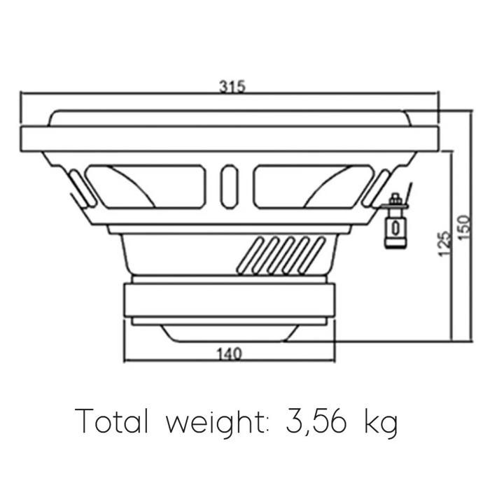 Haut-Parleur Caisson De Basses 30W 4 Ohm 3,5 Pouces 95mm - Woofer Néodyme Puissant Pour Son Profond