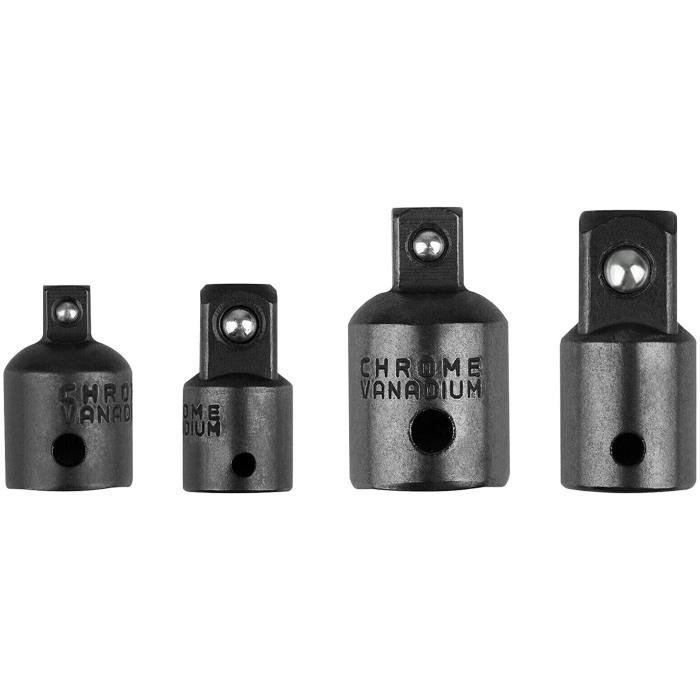 3-teiliges Adapter-Set Für Steckschlüssel – 1/4", 3/8", 1/2" Vierkant Auf Sechskant