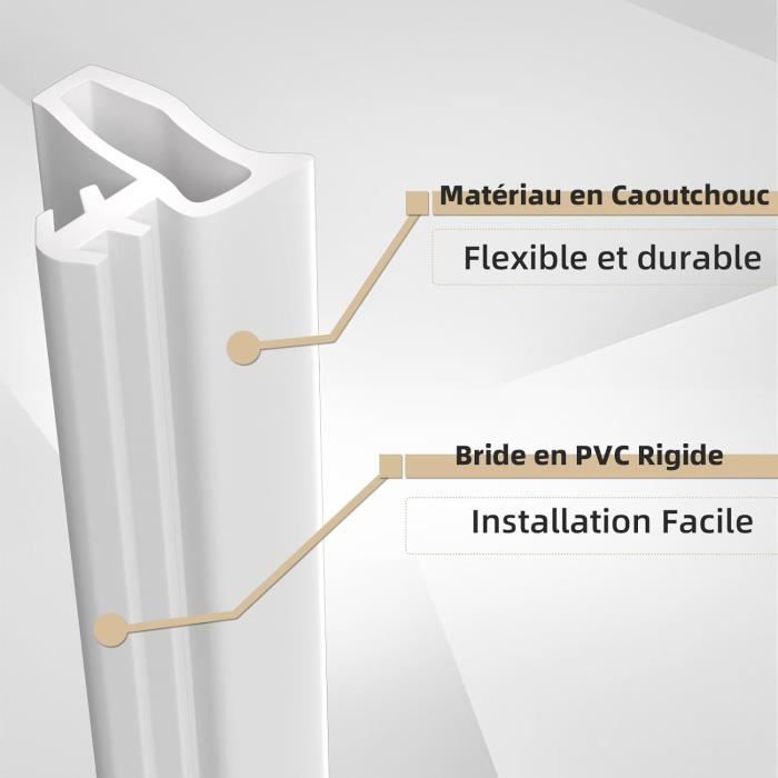 15M Blanc Joint De Porte D'Entrée,Pvc Isolation Phonique Joint — free download