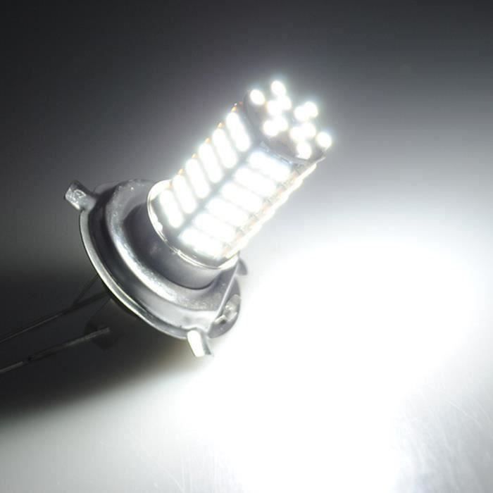 Ampoules de phare de voiture H4 7W 420LM 6000K avec 42 LED SMD-3528, DC 12V  (lumière