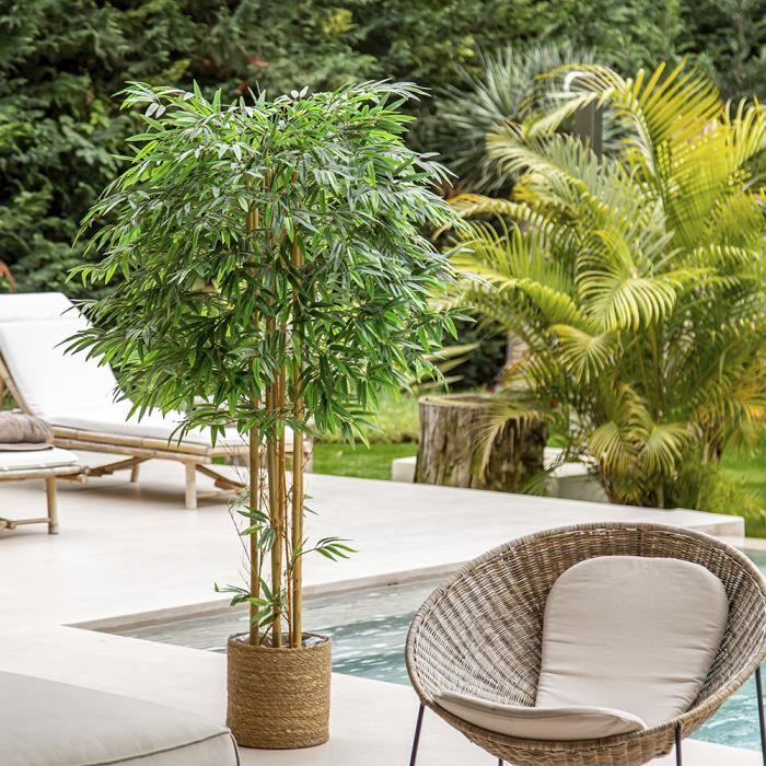 Bambou artificiel de cannes naturelles, idéal pour la décoration de la  maison, arbre artificiel, plante artificielle (190 cm) - Cdiscount Maison