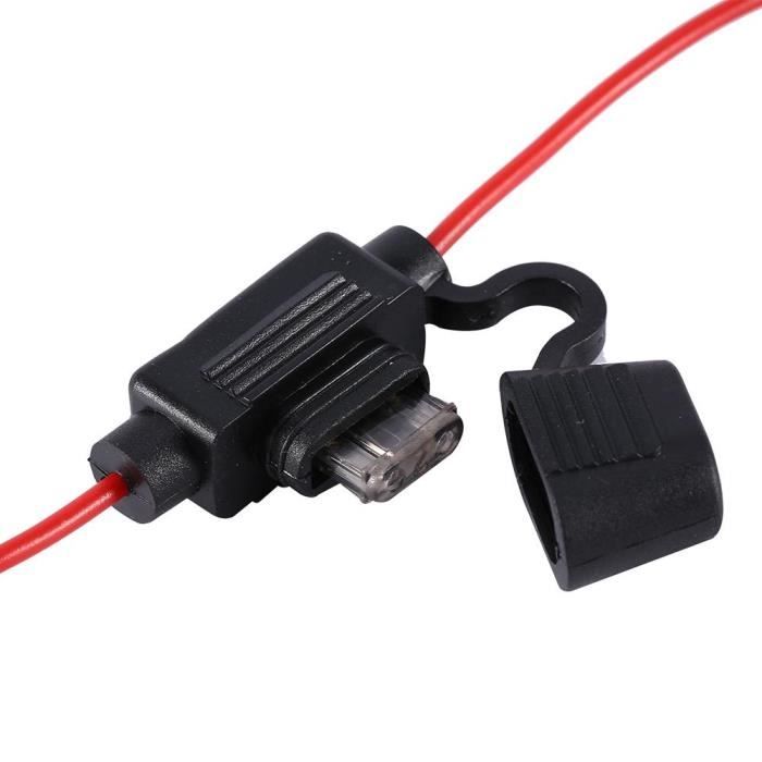 Amplificateur Signal Antenne Voiture FM/AM - Connecteur DIN, Câble 3 M - Compatible Plupart Autoradios 12V - Améliore Réception Radio - 7