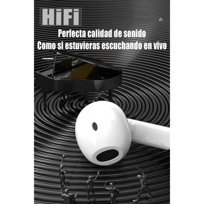 Ecouteurs Bluetooth Sans Fil, Ecouteur Bluetooth 5.3 Hi-Fi Son Stéréo, Oreillette Bluetooth Sans