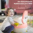 BESREY Pot d'Apprentissage Ergonomique Pot bébé Toilette enfant pour l'apprentissage de la propreté et Certification EN-71 Rose-3
