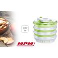 Déshydrateur d'aliments pliable plateaux de 6 x 30 cm, 2 niveaux de puissance  MPM MSG-06  -3