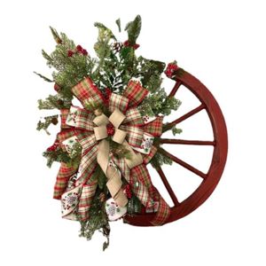 Couronne Décorative En Osier Naturel Ou Blanc – Diamètre 40 Cm, Pour Porte, Table, Déco DIY