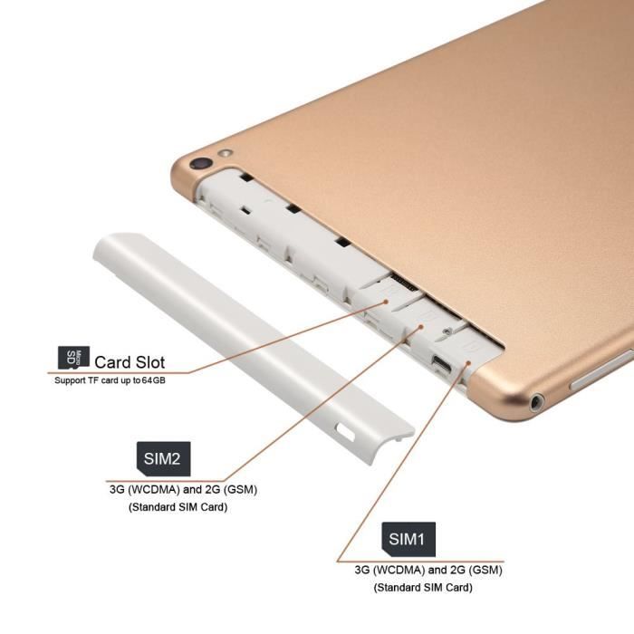 Tablette Tactile 10.1 Pouces Tablette PC à3
