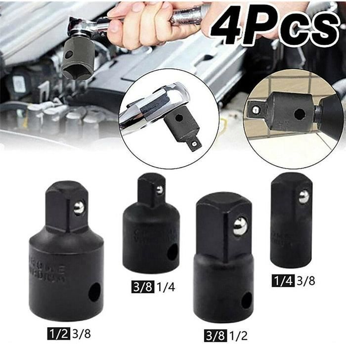 Jeu De 8 Adaptateurs Réducteurs Pour Douilles - 1/4", 3/8", 1/2", 3/4", 1" En Acier Chrome-molybdène