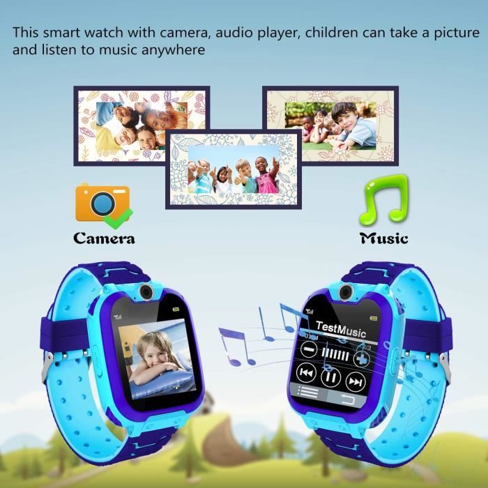 Vendos85 - Montre Connectée Enfant Caméra Rotative avec Podomètre/12  Jeux/Musique/Livre de Contes - Montre connectée - Rue du Commerce